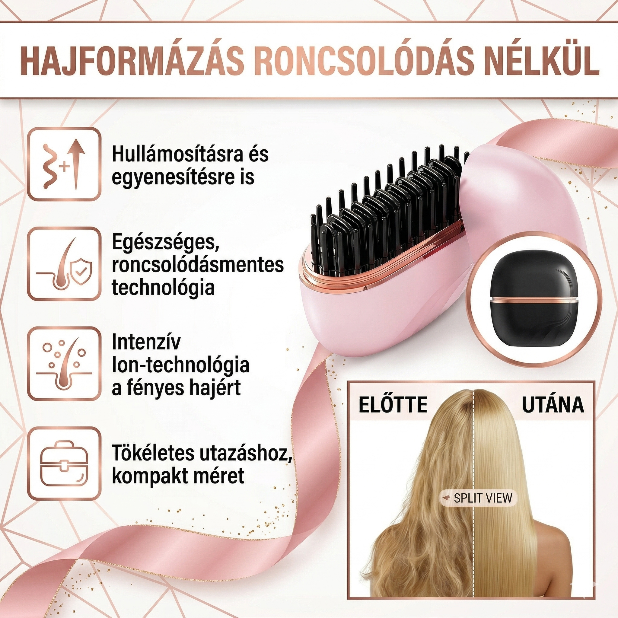 ALORA™ Hordozható Hajformázó
