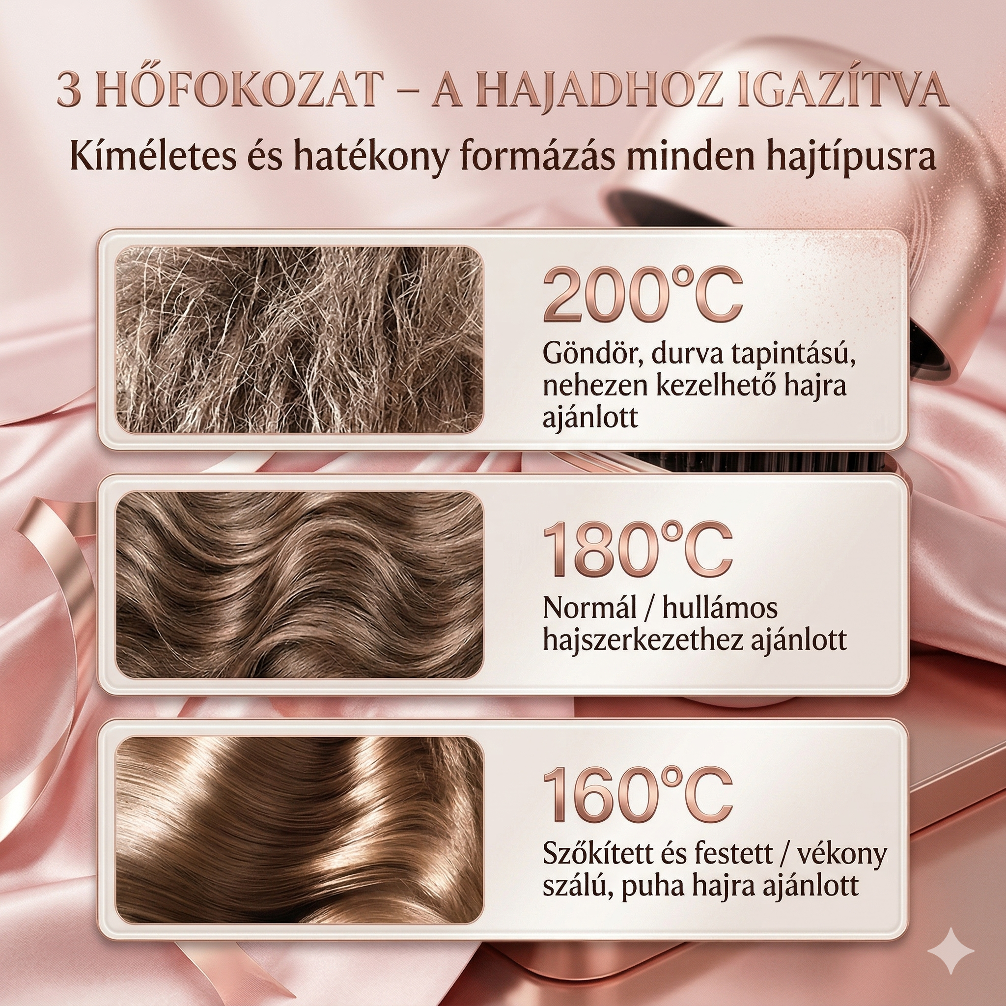 ALORA™ Hordozható Hajformázó